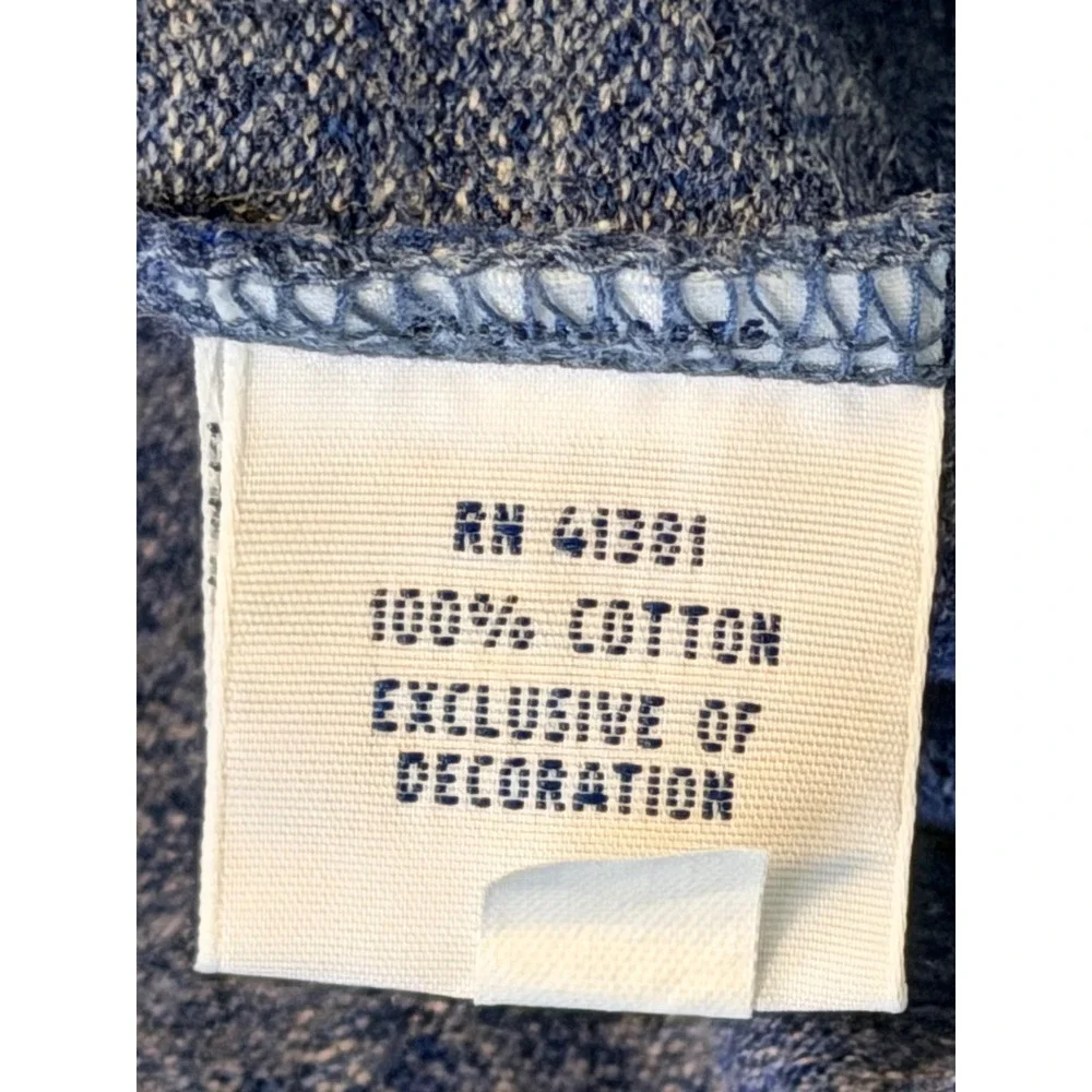 Polo Ralph Lauren Mens Large Blue Heather Cotton Short Sleeve Pony Logo Polo